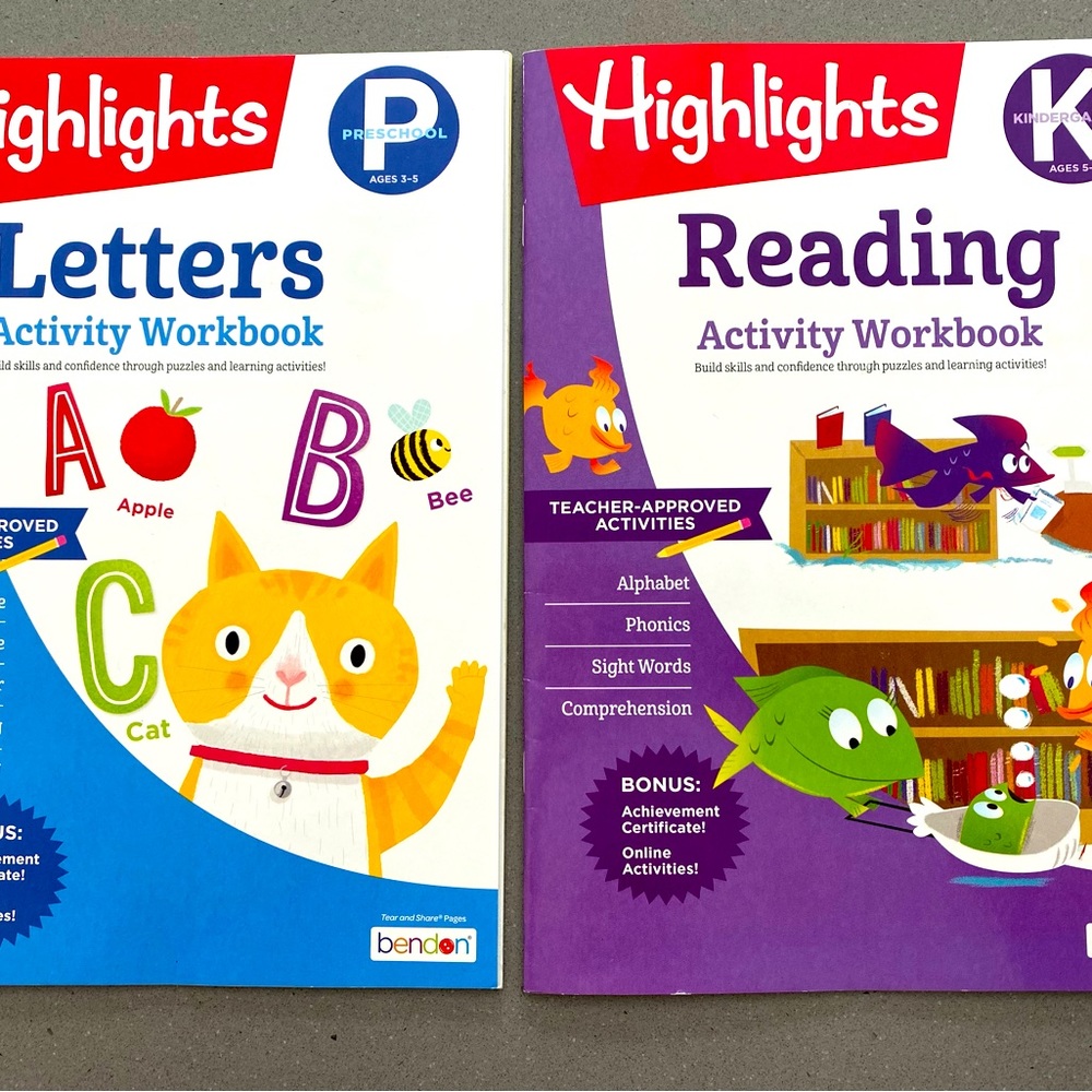 Highlights Preschool and Kindergarten Activity Workbooks